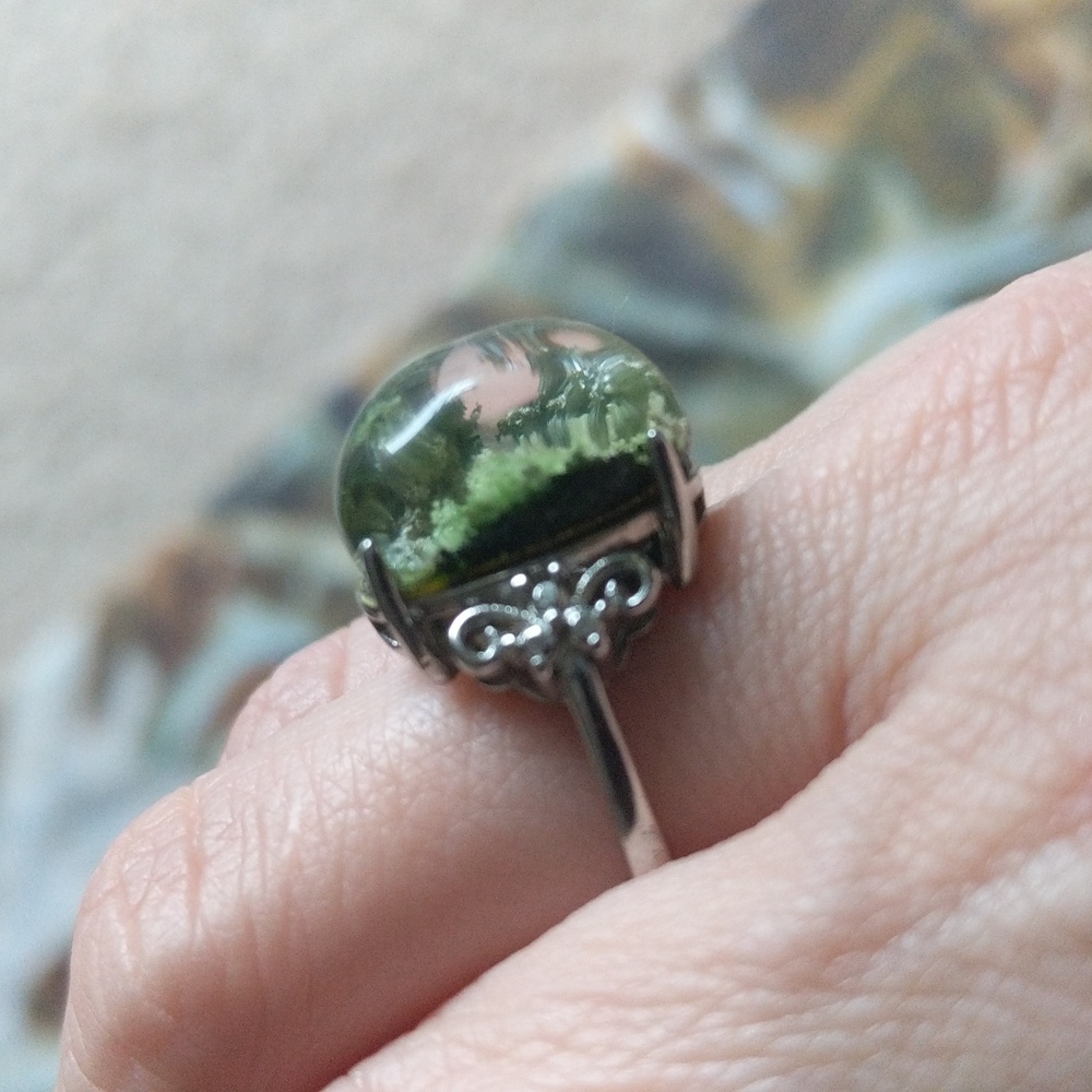 Sterling silver lodolite ring - Picture 2 of 5